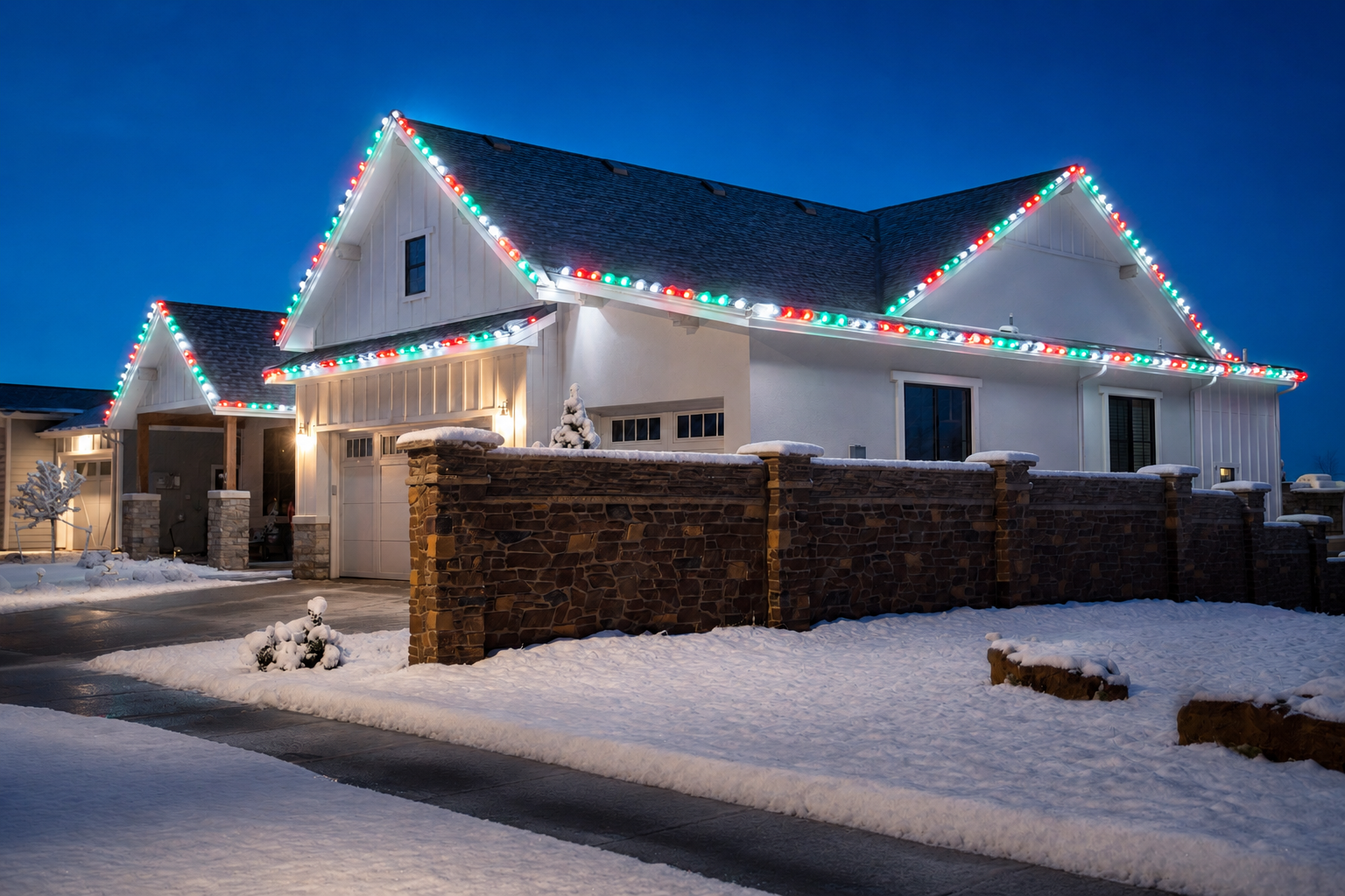 Christmas City Holiday Lighting install near Easton